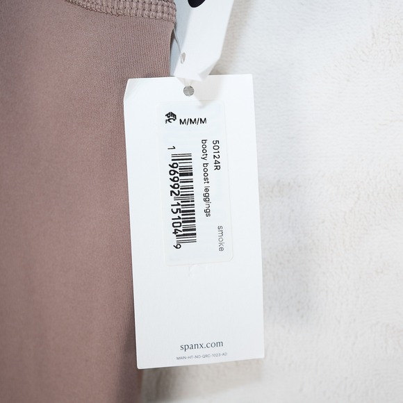 SPANX Booty Boost 7/8 Legging Smoke High Rise Contoured Waistband Sculpting Sz M - Picture 6 of 9